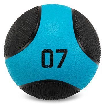 Мяч медицинский медбол Medicine Ball LiveUp LP8112-7 7кг черный-синий LP8112-7 фото