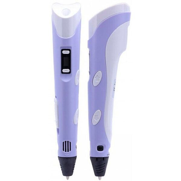 3D ручка Smart 3D Pen 2 c LCD дисплеем, Ручка для объемного рисования, Детская 3д ручка. Цвет: фиолетовый ws78385-2 фото