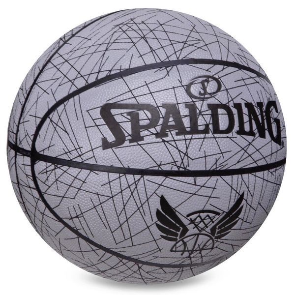 Мяч баскетбольный SPALDING TREND LINES 76911Y размер 7 серый 76911Y фото