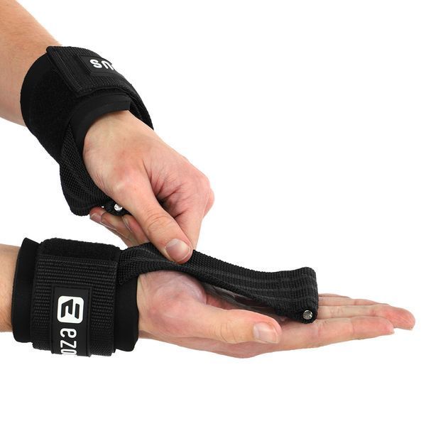 Накладки для подтягивания и тяги ANTI SLIP HAND GRIP EZOUS D-18 2шт черный D-18 фото