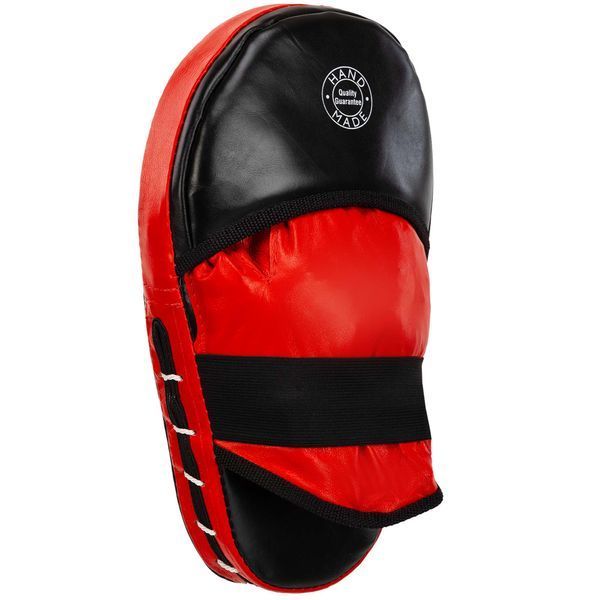Лапа боксерская прямая тренировочная удлиненная кожа BOXER 2006-01 38х18х4,5см 2штуки цвета в ассортименте 2006-01 фото