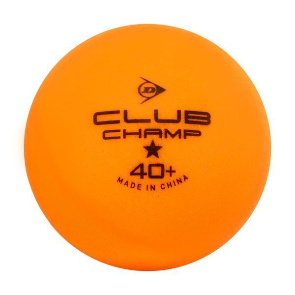 Набір м'ячів для настільного тенісу 6 штук DUNLOP 679350N CLUB CHAMP помаранчевий 679350N фото
