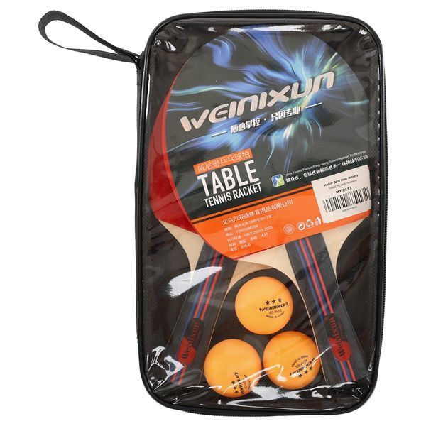 Набір для настільного тенісу WEINIXUN MT-2113 2 ракетки 3 м'яча чохол MT-2113 фото