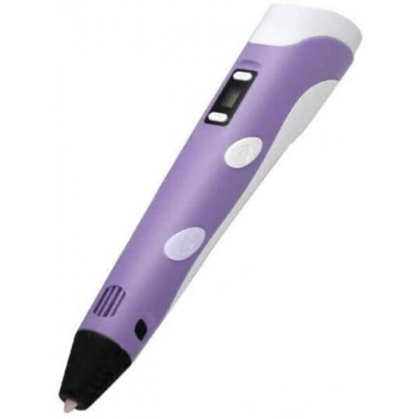 3D ручка Smart 3D Pen 2 c LCD дисплеем, Ручка для объемного рисования, Детская 3д ручка. Цвет: фиолетовый ws78385-2 фото