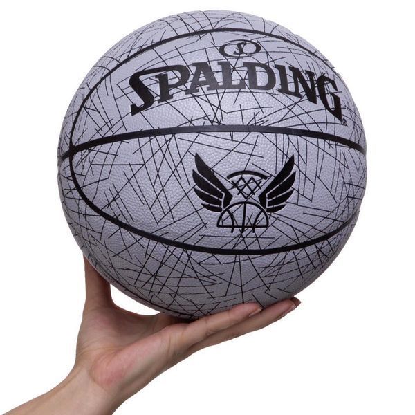 Мяч баскетбольный SPALDING TREND LINES 76911Y размер 7 серый 76911Y фото
