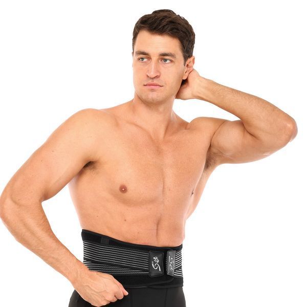 Пояс корсетный для спорта MUTE WAIST SUPPORT 9016 one size черный-белый 9016 фото
