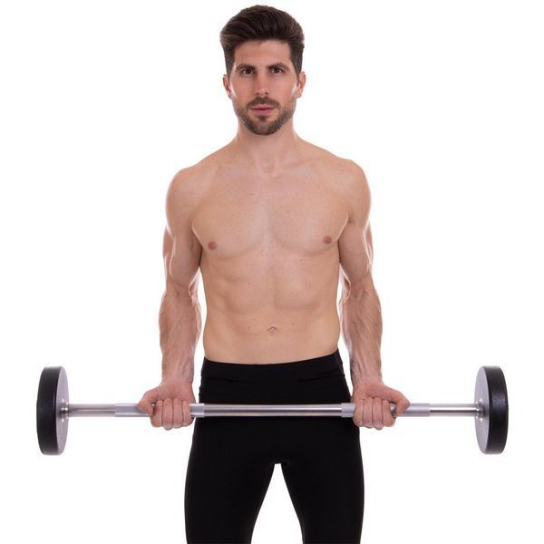 Штанга неразборная с фиксированным весом прямая полиуретановая Zelart Urethane Barbell TA-2689-20 длина-104см 20кг черный-салатовый TA-2689-20 фото