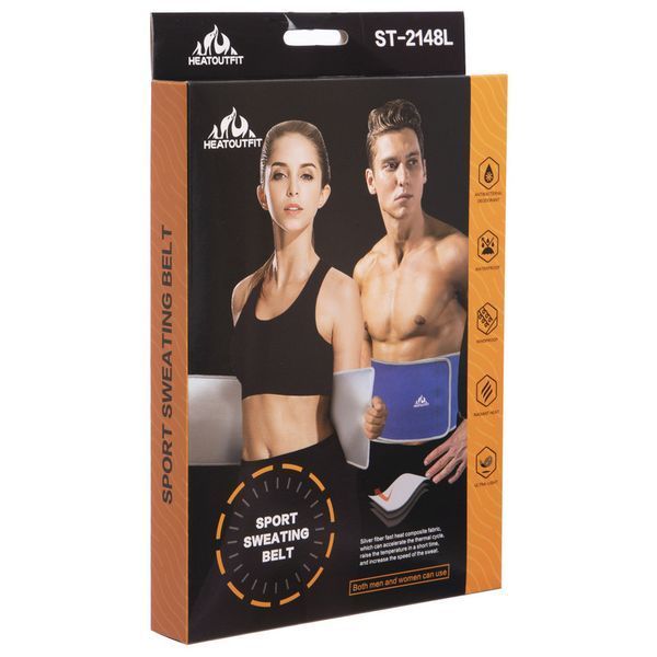 Пояс для похудения из композитной ткани Nano Hot Silver HEATOUTFIT ST-2148-XL размер 110смх28смх3мм черный ST-2148-XL фото