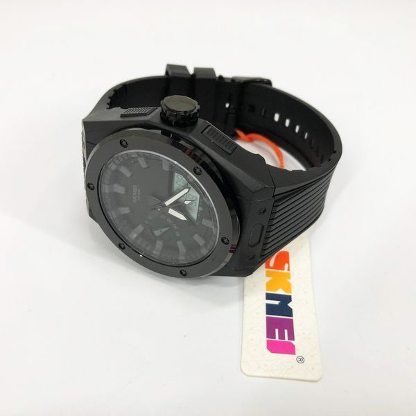 Часы наручные мужские SKMEI 2103BKWT, армейские часы противоударные, часы для мужчины ws54137 фото
