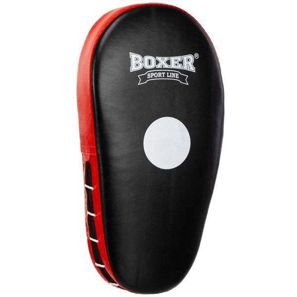 Лапа боксерская прямая тренировочная удлиненная кожа BOXER 2006-01 38х18х4,5см 2штуки цвета в ассортименте 2006-01 фото