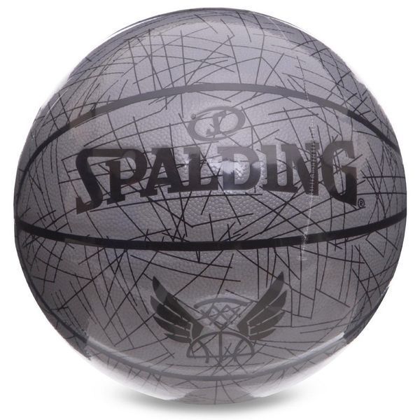 Мяч баскетбольный SPALDING TREND LINES 76911Y размер 7 серый 76911Y фото