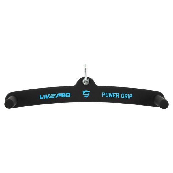 Рукоятка для тяги со средним хватом Mid grip нескользящее покрытие LiveUp LP8329 53см черный LP8329 фото