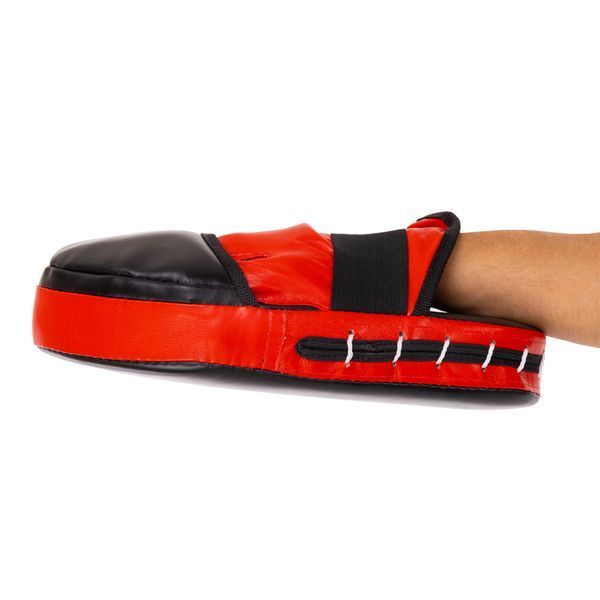 Лапа боксерская прямая тренировочная удлиненная кожа BOXER 2006-01 38х18х4,5см 2штуки цвета в ассортименте 2006-01 фото