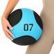 М'яч медичний медбол Medicine Ball LiveUp LP8112-7 7кг чорний-синій LP8112-7 фото 6