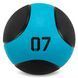 М'яч медичний медбол Medicine Ball LiveUp LP8112-7 7кг чорний-синій LP8112-7 фото 1