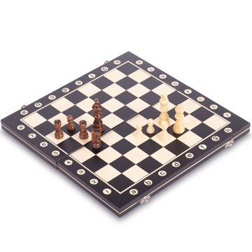 Шахматы настольная игра деревянные Xinliye W8015 размер 39x39 см W8015 фото