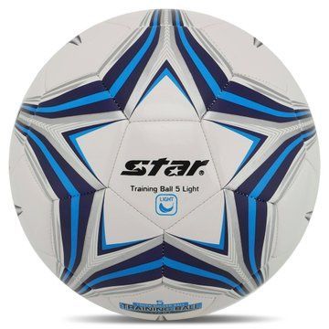 М'яч футбольний STARTRAINING BALL 5 LIGHT SB8145L №5 PU білий-синій SB8145L фото