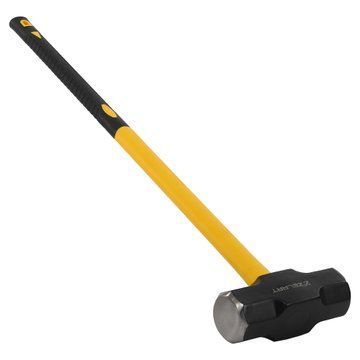 Кувалда стальная молот для кроссфита GYM HAMMER Zelart TA-9635-16LB 16LB (7,3кг) черный-желтый TA-9635-16LB фото