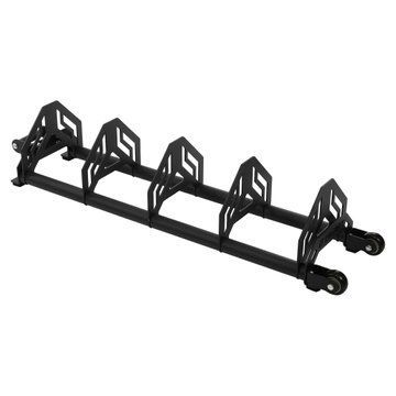 Стойка горизонтальная для бамперных блинов дисков передвижная Bumper Plate Rack Mdbuddy TA-1691 размер-130x30x26см черный TA-1691 фото