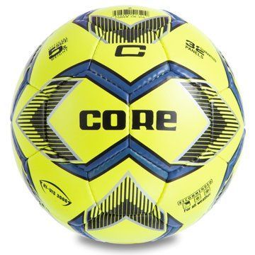 Мяч футбольный CORE HI VIS3000 CR-016 №5 PU лимонный CR-016 фото