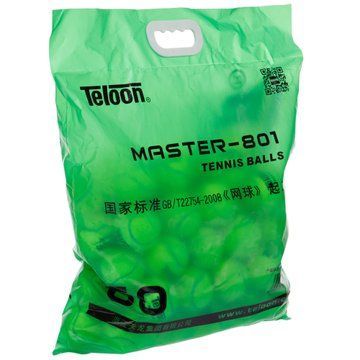 М'ячі для великого тенісу TELOON MASTER-801 801-60 60шт салатовий 801-60 фото