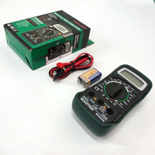 Мультиметр универсальный цифровой тестер Mastech MAS830L, тестер профессиональный, для дома ws95374 фото