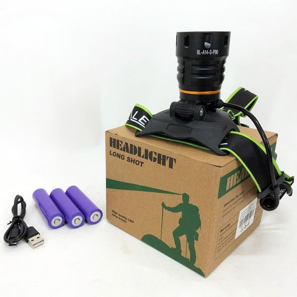 Супер мощный фонарь налобный Police BL-A14-3-P90 MICRO USB, мощный налобный фонарь для рыбалки наголовный ws33781 фото