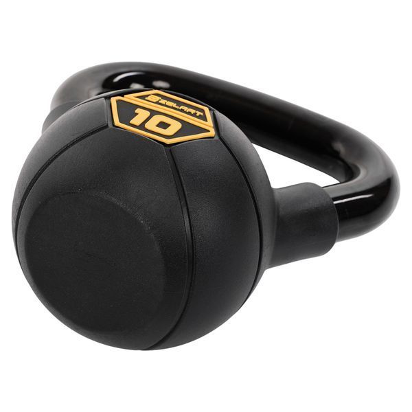Гиря тренировочная цельная стальная с PVC покрытием Mdbuddy TA-5428-10 вес 10кг черный TA-5428-10 фото