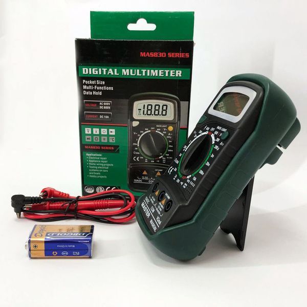 Мультиметр универсальный цифровой тестер Mastech MAS830L, тестер профессиональный, для дома ws95374 фото