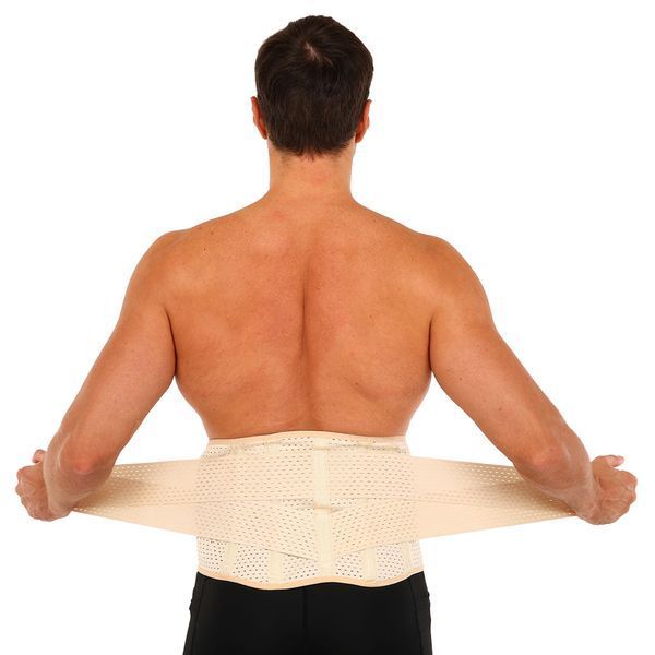 Пояс корсет для поддержки поясницы SP-Sport BACK SUPPORT SB-6819 телесный SB-6819 фото