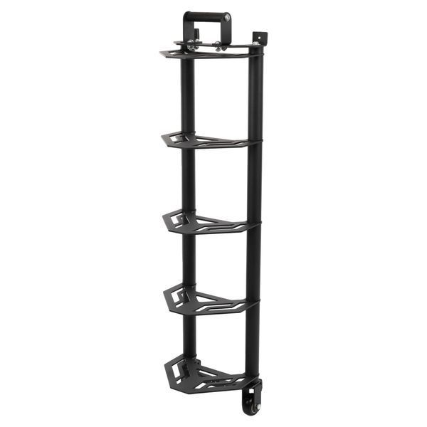 Стойка горизонтальная для бамперных блинов дисков передвижная Bumper Plate Rack Mdbuddy TA-1691 размер-130x30x26см черный TA-1691 фото