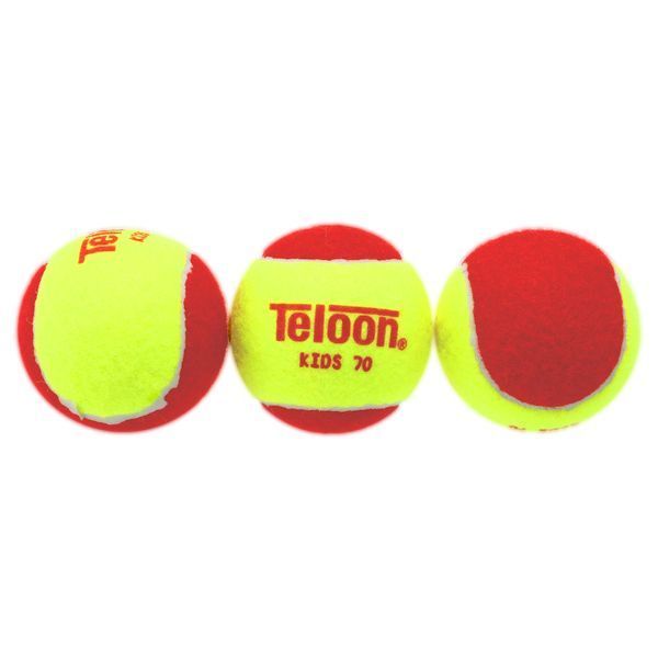 М'ячі для великого тенісу TELOON KIDS 70 Stage-3 48шт червоно-салатовий Stage-3 фото