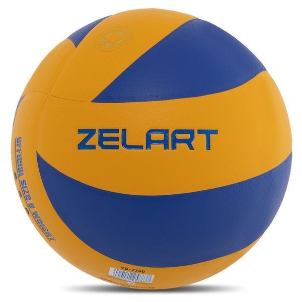 Мяч волейбольный ZELART VB-7700 №5 PU желтый-синий VB-7700 фото