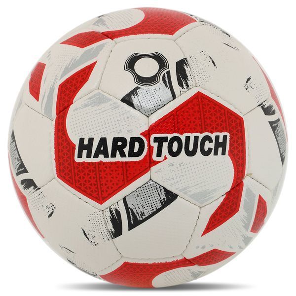 Мяч футзальный HYDRO TECHNOLOGY HARD TOUCH FB-5038 №4 PU белый-красный FB-5038 фото