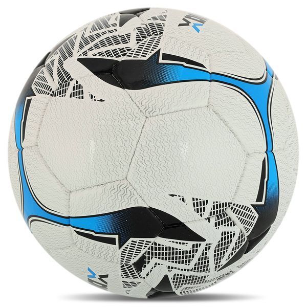 М'яч футбольний професійний SOCCERMAX FB-4210 №5 PU білий-синій FB-4210 фото
