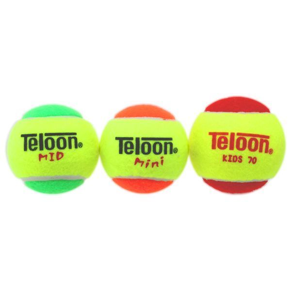 М'ячі для великого тенісу TELOON KIDS 70 Stage-3 48шт червоно-салатовий Stage-3 фото