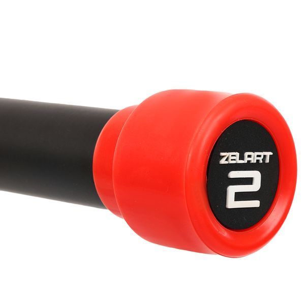 Бодибар Body Bar Zelart FI-4776-2 вес 2кг черный-красный FI-4776-2 фото