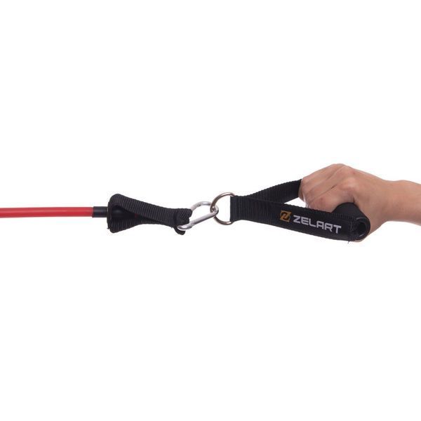 Эспандер многофункциональный для фитнеса 5 жгутов Zelart Resistance Band FI-2625 в чехле разноцветный FI-2625 фото