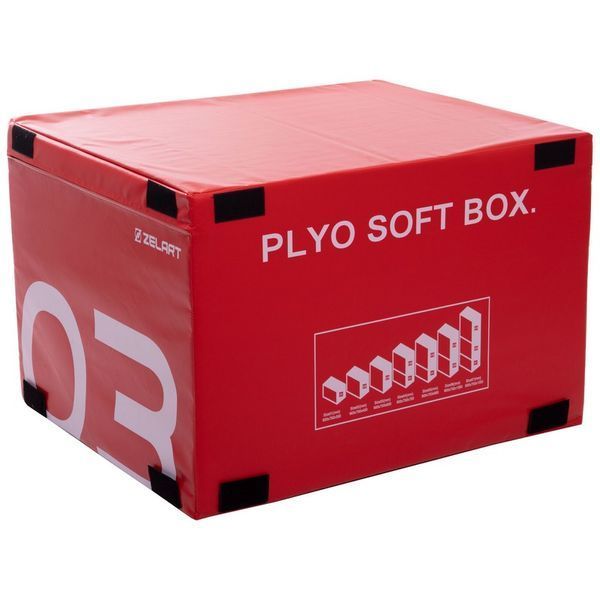 Бокс плиометрический тумба для кроссфита Плиобокс набор 3 бокса Plyo boxes Zelart FI-3634 3шт 90х75х30/45/60см зеленый, синий, красный FI-3634 фото