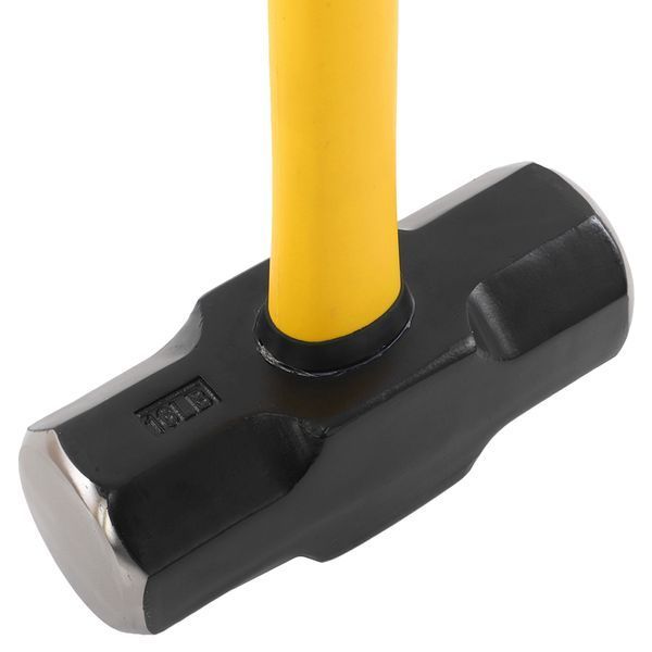 Кувалда стальная молот для кроссфита GYM HAMMER Zelart TA-9635-16LB 16LB (7,3кг) черный-желтый TA-9635-16LB фото
