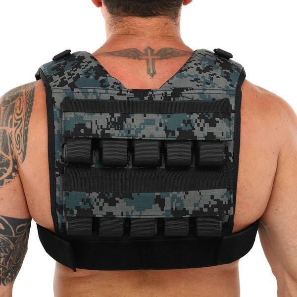 Жилет утяжелитель с регулируемым весом Zelart WEIGTH VEST TA-7817-20 вес-1-20кг камуфляж TA-7817-20 фото