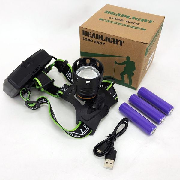Супер мощный фонарь налобный Police BL-A14-3-P90 MICRO USB, мощный налобный фонарь для рыбалки наголовный ws33781 фото
