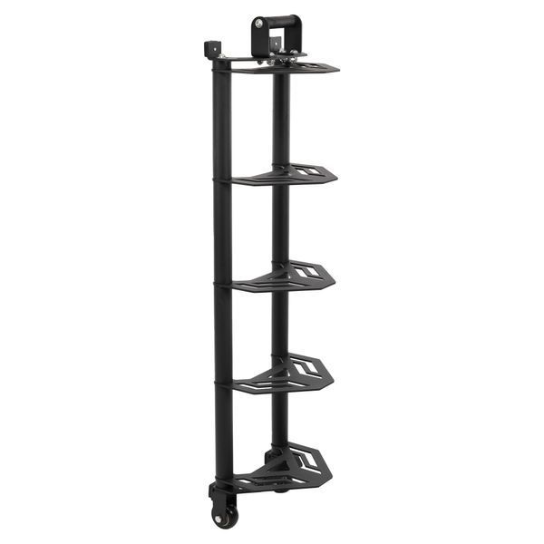 Стойка горизонтальная для бамперных блинов дисков передвижная Bumper Plate Rack Mdbuddy TA-1691 размер-130x30x26см черный TA-1691 фото