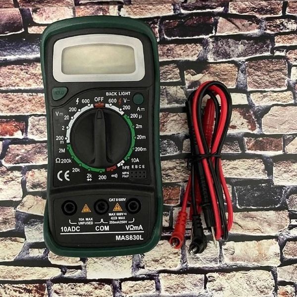 Мультиметр универсальный цифровой тестер Mastech MAS830L, тестер профессиональный, для дома ws95374 фото