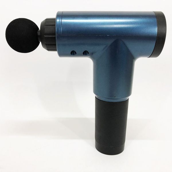 Аккумуляторный массажер Fascial Gun KH-320 портативный ручной ударный мышечный пистолет 4 насадки синий ws15677-1 фото
