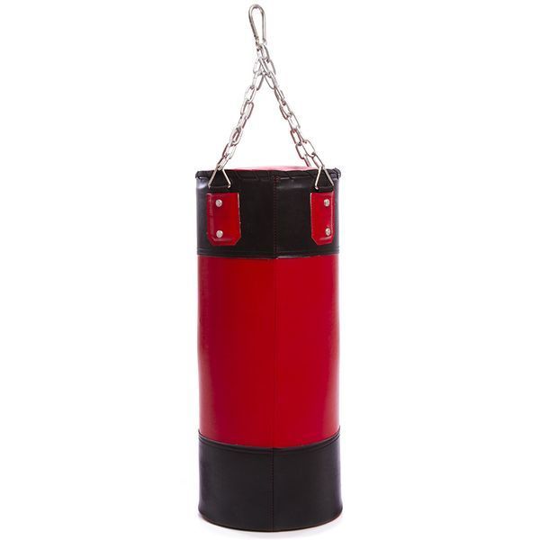 Мішок боксерський Циліндричний PVC PVC KEPAI BB-2006 60х25см чорний-червоний BB-2006 фото