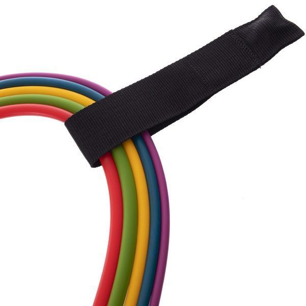 Эспандер многофункциональный для фитнеса 5 жгутов Zelart Resistance Band FI-2625 в чехле разноцветный FI-2625 фото