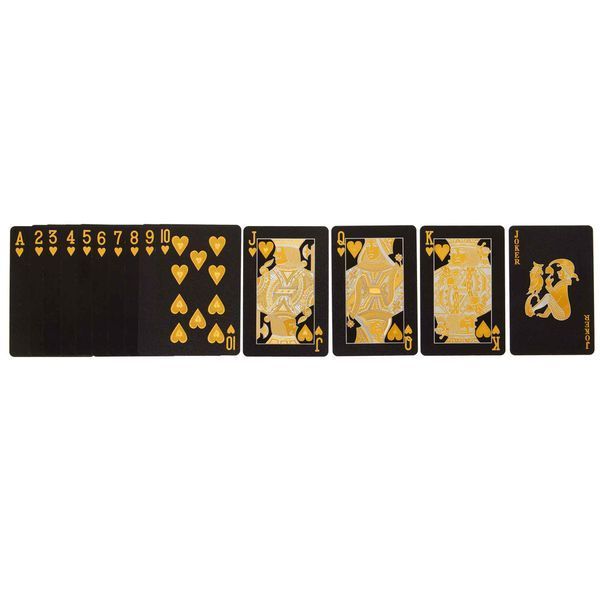 Карты игральные пластиковые черные SP-Sport BLACK 100 DOLLAR IG-3482 54 карты IG-3482 фото