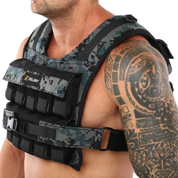 Жилет утяжелитель с регулируемым весом Zelart WEIGTH VEST TA-7817-20 вес-1-20кг камуфляж TA-7817-20 фото
