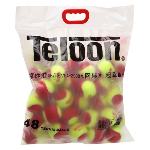 М'ячі для великого тенісу TELOON KIDS 70 Stage-3 48шт червоно-салатовий Stage-3 фото
